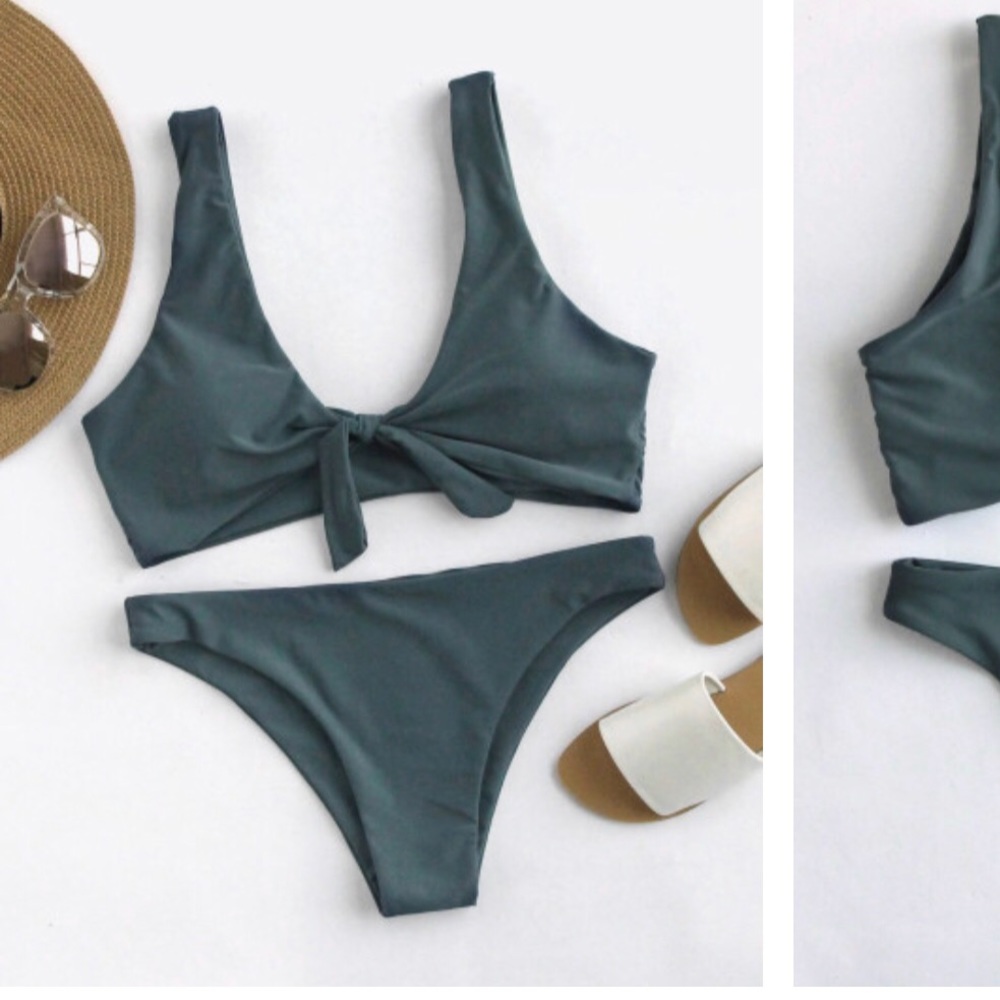 Jade green bikini